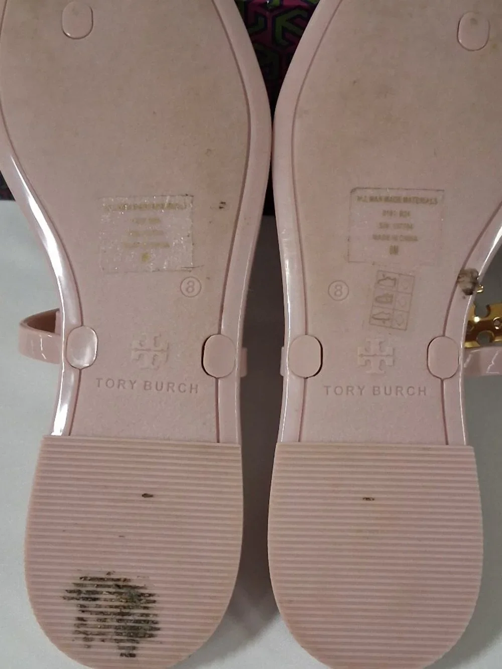 Tory Burch Roxanne Jelly Sandals in Meadowsweet/Gold – Women’s Size 8M